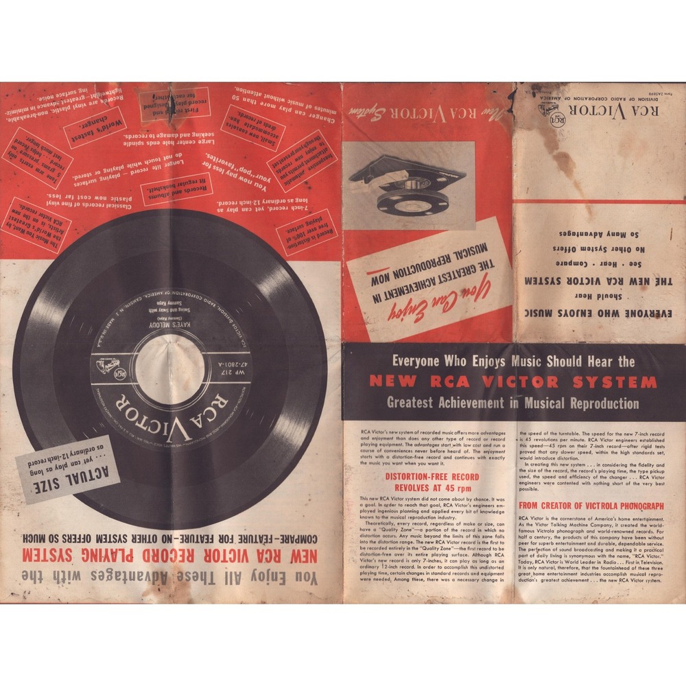 Vintage RCA Victor 45 RPM System Promotional Brochure Catalog Circa 1949 - Picture 3 of 6